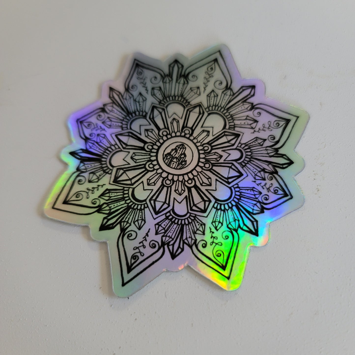 Crystal Mandala Waterproof Art Sticker