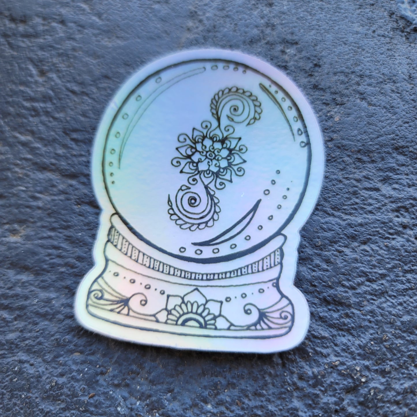 "Crystal Ball" Waterproof art print sticker