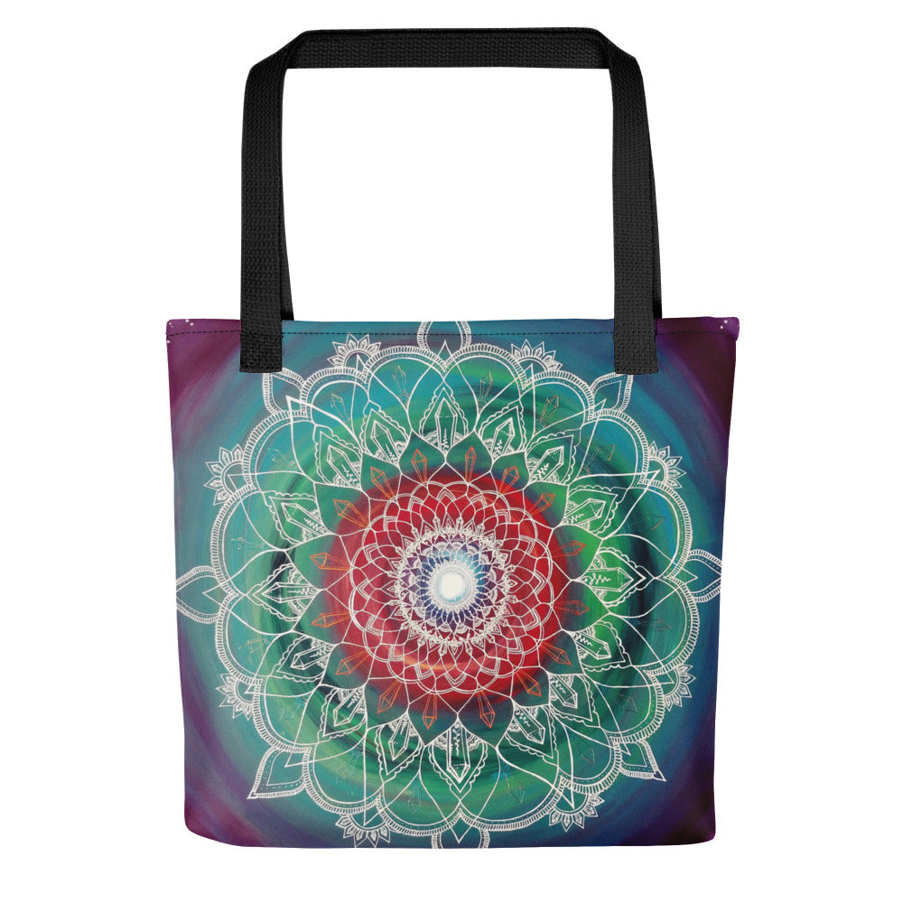 "Frequency Portal Mandala" Art Print Tote bag