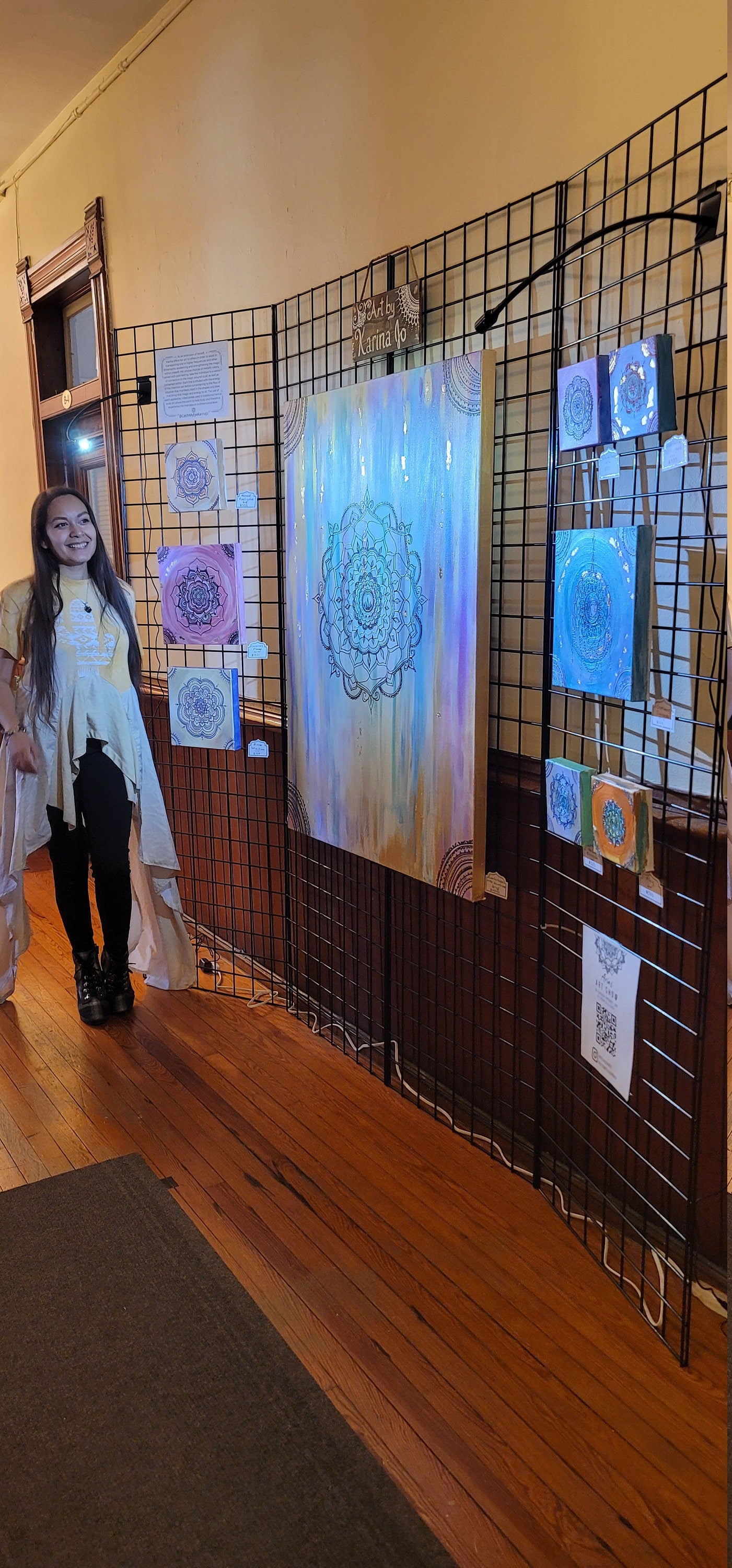 Healing Blossom Original Mandala Painting | 6x6 Freehand Reiki Infused Intention Artwork